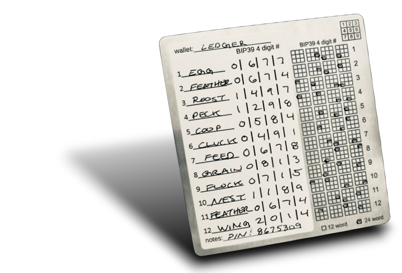 Masters Plate Package (1 plate + 1 punch tool) - double sided