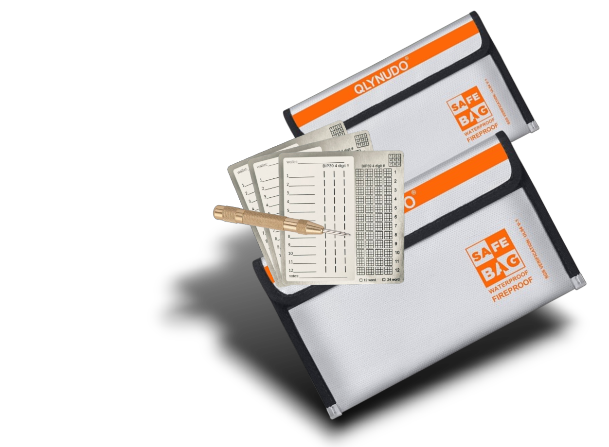 Masters Plate 3 Package w/ Fire Proof Bags - double sided