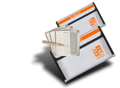 Masters Plate 3 Package w/ Fire Proof Bags - double sided