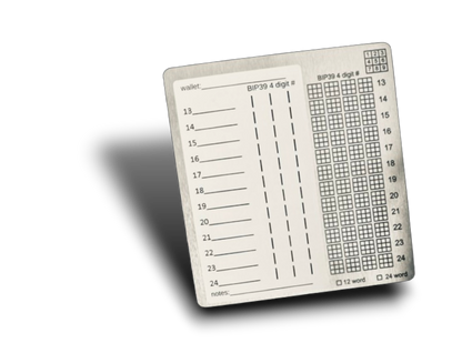 Masters Plate - 1 plate only (punch tool sold separately) - double sided