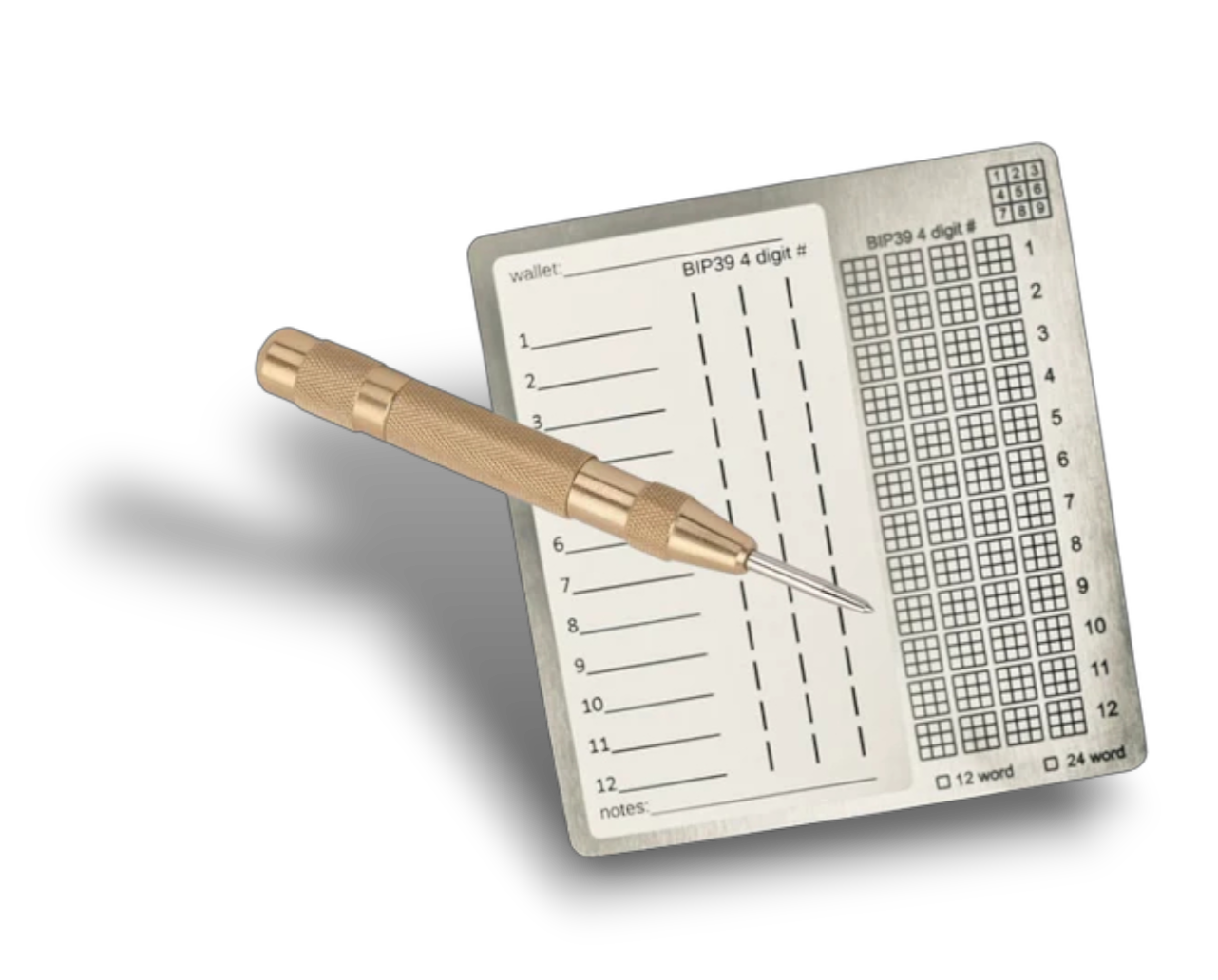 Masters Plate Package (1 plate + 1 punch tool) - double sided